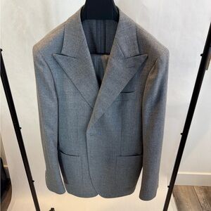 Classic Gray Men's Custom Made Suit